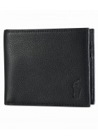 Ví Nam Polo Ralph Lauren Pebbled Da Đen Cao Cấp