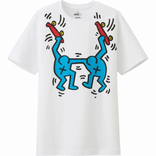 Áo Phông UNIQLO Nam Keith Haring Trắng Hàng Hiệu