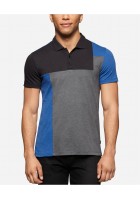 Áo Phông Nam Calvin Klein Colorblocked Xám Đen Xanh Tay Ngắn