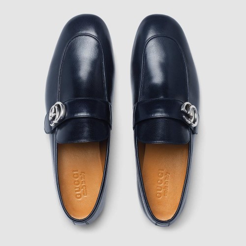 Giày Loafer Nam Gucci Leather GG Da Cao Cấp
