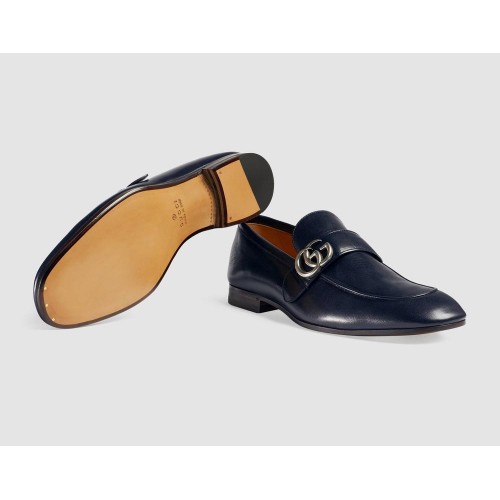 Giày Loafer Nam Gucci Leather GG Da Cao Cấp