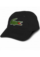 Nón Nam Lacoste Large Croc Gabardine Đen Chính Hãng