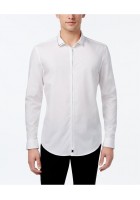 Áo Sơ Mi Trắng Calvin Klein Nam Metallic-Trim Hàng Hiệu