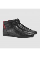 Giày Sneaker Cao Cổ Gucci Họa Tiết Logo Trẻ Trung