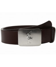 Thắt Lưng Polo Ralph Lauren Mặt Bảng Vacchetta Dập Logo Ngựa