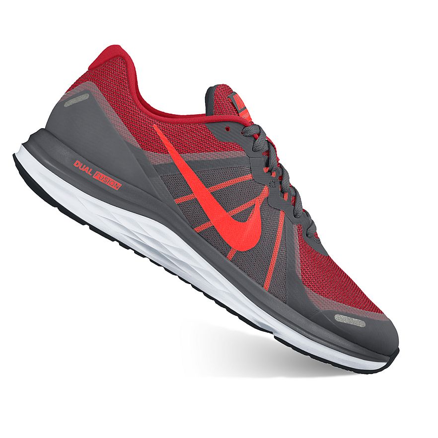 Giày sneaker nam Nike Dual Fusion X 2 đỏ xám thể thao