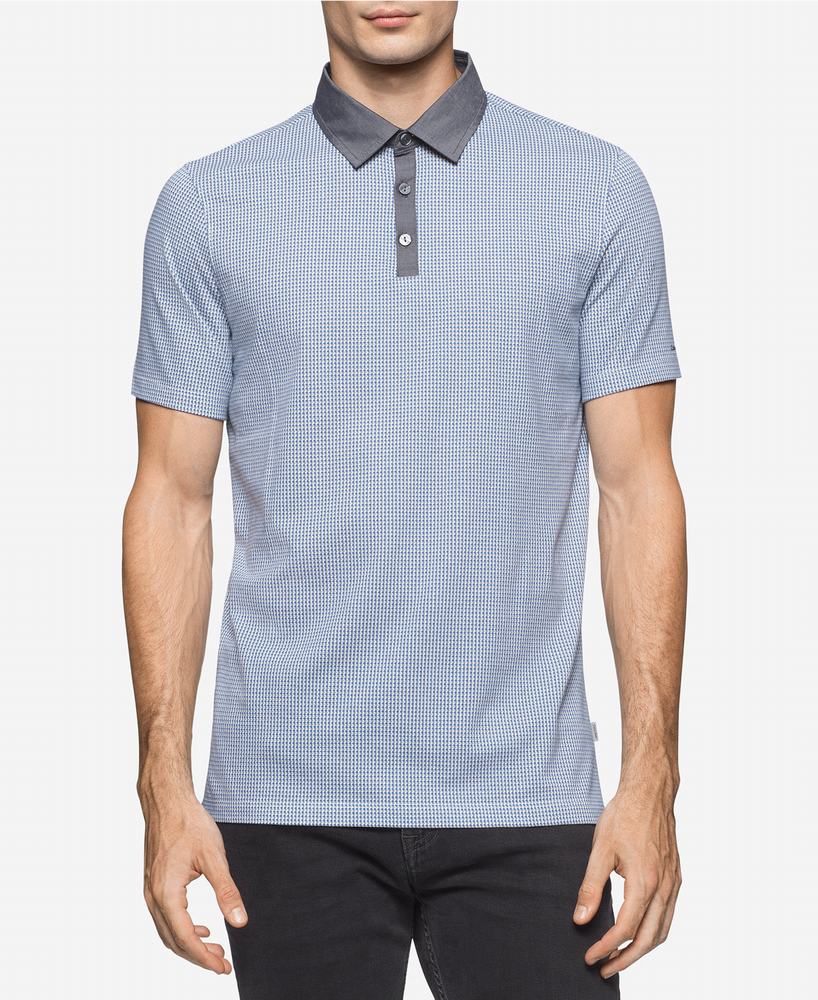 áo thun nam Calvin Klein Micro-Pattern hàng hiệu