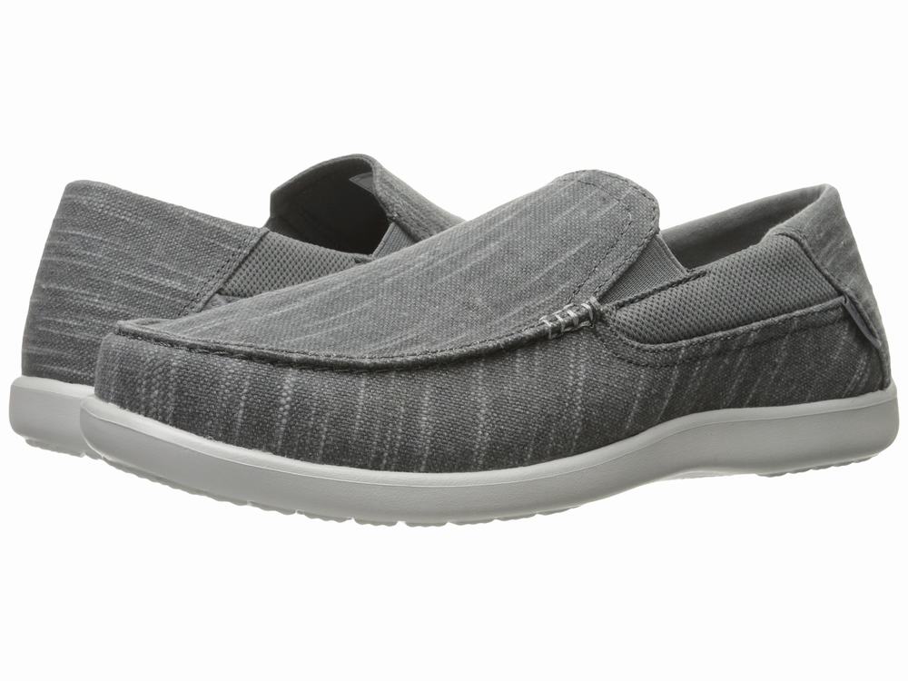 Giày Lười Crocs Nam Santa Chất Vải Hàng Cao Cấp