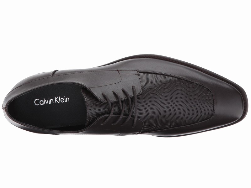 Giày Tây Nam Calvin Klein Chất Da Rampert Nâu Đen Hàng Hiệu
